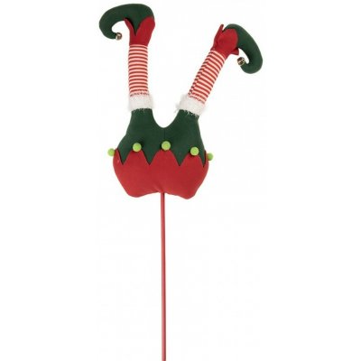 Clayre & Eef Veliký vánoční zápich nohy skřítek Elf - 22*10*80 cm - Clayre & Eef – Hledejceny.cz
