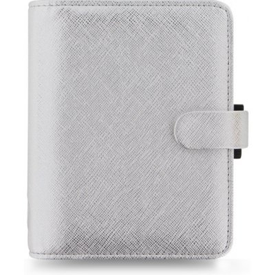 Filofax Saffiano A7 týdenní 2026 stříbrný – Zboží Živě