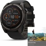 Garmin Fenix 8 51mm Sapphire Solar Titanium Carbon Gray/Black 010-02907-11 – Zboží Mobilmania