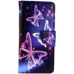 TopQ Motorola Moto G84 5G knížkové Modré s motýlky 121344 – Zboží Živě