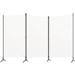 VidaXL 3panelová Paraván bílá 260 x 180 cm – Zboží Dáma