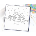 Radost v písku Šablona na pískování zimní dům 210 x 210 mm – Hledejceny.cz