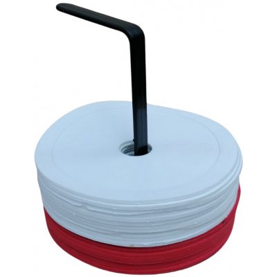 MERCO Značky na podlahu kruh sada 24 ks Barva: bílo-červená – Zboží Dáma