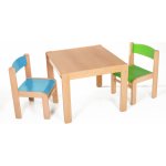 Hajdalánek Dětský stolek Lucas + židličky Luca modrá / zelená – Zboží Dáma