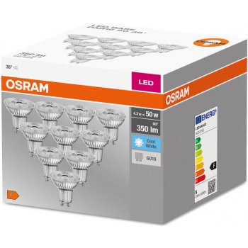 Osram sada 10x LED žárovka GU10, PAR16, 4,3W, 350lm, 4000K, denní bílá