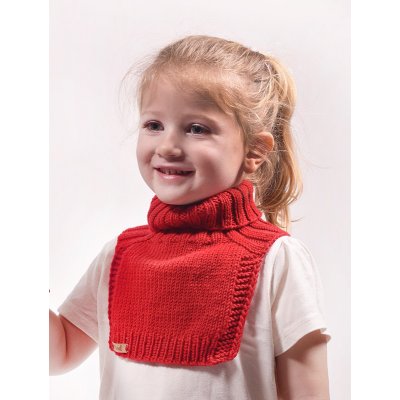 Ručně pletený nákrčník červený – Zboží Dáma