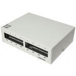 Patchpanel pro keystone moduly STP, 8 portů, neosazený, šedý – Zboží Mobilmania