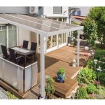 Gutta Premium bronzový polykarbonát / bílá konstrukce pergola 5,10 x 4,06 m – Zboží Mobilmania