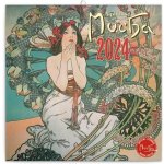 Poznámkový Alfons Mucha 30 × 30 cm 2024 – Zboží Mobilmania