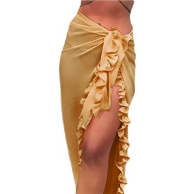 Amparo Miranda plážová sukně Chiffon S294 krémová – Zboží Mobilmania