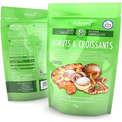 Adveni Bezlepková směs pro přípravu kynutého těsta Donuts & Croissants 750 g – Zboží Mobilmania