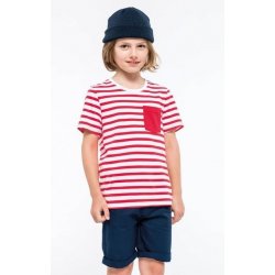 Kariban dětské námořnické tričko s kapsičkou