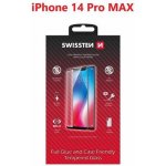 Swissten Full Glue, Color Frame, Case Friendly ochranné sklo pro Apple iPhone 14 Pro Max Black - Černé 54501826 – Zboží Živě