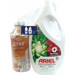 Ariel Extra Clean Power univerzální prací gel 34 PD + Lenor Vanilla Orchid & Golden Amber aviváž 28 PD duopack