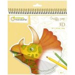 Avenue Mandarine Omalovánky Graffy Pop Mandala 3D Dinosaurus – Hledejceny.cz