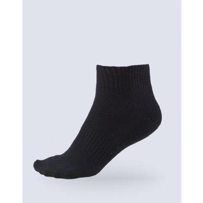 Gina sportovní froté bezešvé jednobarevné Bambusové ponožky 82008P černá – Zboží Mobilmania
