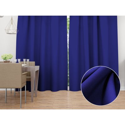 Biante Dekorační závěs Rongo RG-078 Královská modrá 140x150 cm – Sleviste.cz