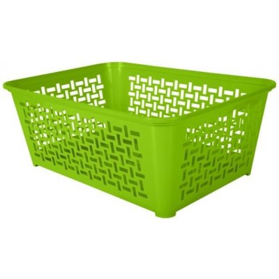 Duraplast Košík DOMINO 3 30x20x11,1cm plast mix barev – Zboží Mobilmania