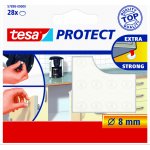 Ochranné/protiskluzové podložky tesa Protect® Barva: průhledná, Rozměr: Ø 8 mm, Doplňující informace: tuhá gumová kolečka – Hledejceny.cz