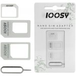 NOOSY Nano/Micro SIM adaptér 3v1 61321 – Zboží Mobilmania