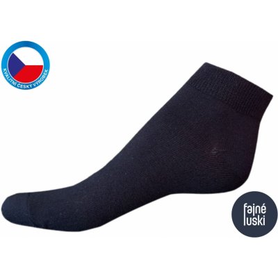 Bambusové kotníkové ponožky černá – Zboží Mobilmania