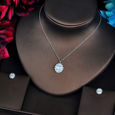 Éternelle souprava šperků Swarovski Elements Felipa SET-N-547 bílá/čirá – Zboží Dáma