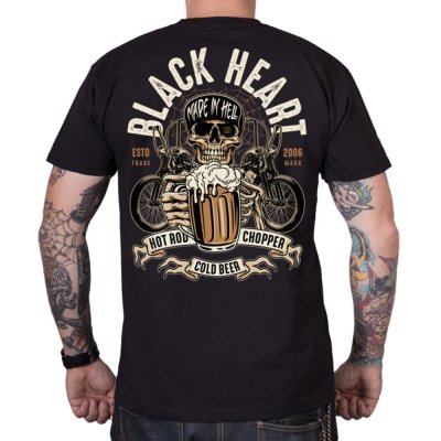 Black Heart Beer Biker černá