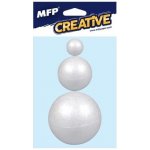 MFP Koule polystyrenová hladká 6/8/10 cm bílá 3 ks – Sleviste.cz