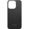 Pouzdro a kryt na mobilní telefon Apple Pitaka MagEZ Case 5 MagSafe iPhone 16 Pro Black/Grey Twill