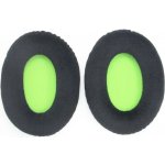 eses náušníky pro sluchátka Kingston HyperX Cloud II černé se zeleným vnitřkem semišové – Zboží Živě