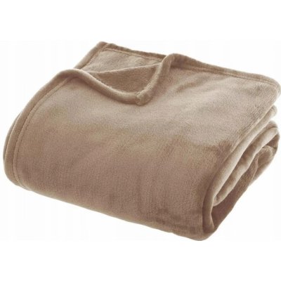 Homestyling Deka fleece Essentials šedohnědá 125x150 – Zboží Mobilmania