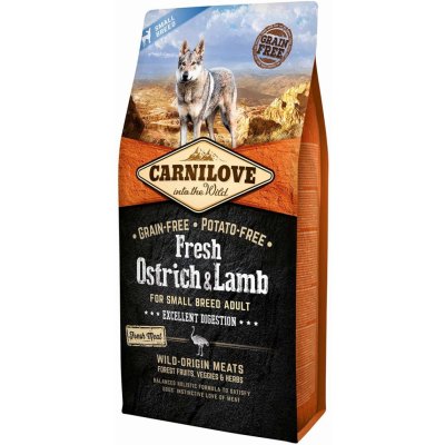 Carnilove Dog Adult Fresh Small Breeds Ostrich & Lamb 6 kg – Zbozi.Blesk.cz