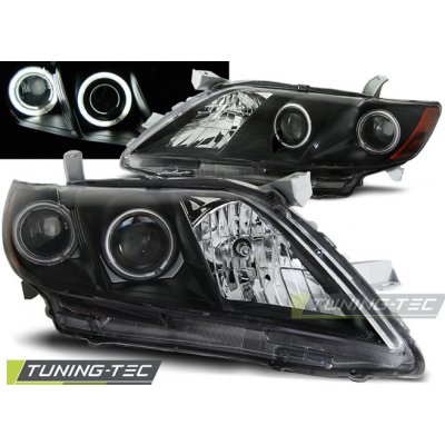 Tuning-Tec Přední čirá světla Toyota Camry VI (2006 - 2009) - černé - Angel Eyes – Hledejceny.cz