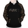 Rybářské tričko, svetr, mikina Fox Mikina Black / Camo Raglan Hoodie