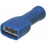 Faston konektor 6,3 mm - izolovaný modrý