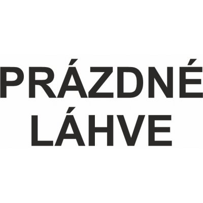 Prázdné láhve TEXT plast 0,5mm 148 x 52 mm – Zboží Mobilmania