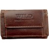 Peněženka Wild Pánská kožená kapesní peněženka menší Černá