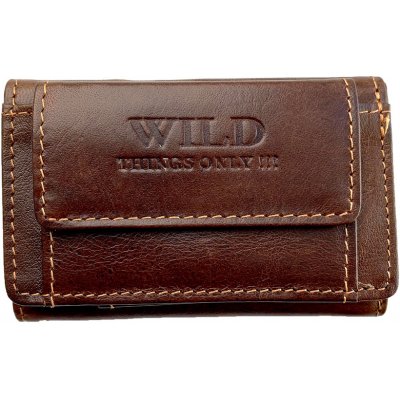 Wild Pánská kožená kapesní peněženka menší Černá – Zboží Mobilmania