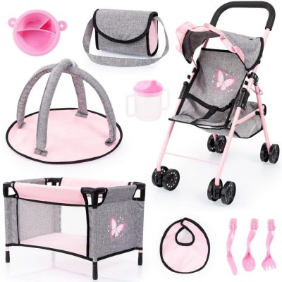 Bayer Design Golfový Buggy set růžová/šedá – Zbozi.Blesk.cz