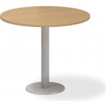 Interiér Říčany Jednací stůl ProOffice, průměr 90 cm, buk – Zboží Mobilmania