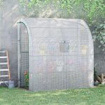 Goleto s dvěma dveřmi 200 x 100 x 215 cm bílý – Sleviste.cz