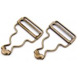 Spona na laclové kalhoty, průvlek 28; 30; 38 mm staromosaz 4ks – Zboží Mobilmania