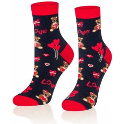 Dámské valentýnské ponožky Intenso 0471 Follow Your Passion krém/lurex