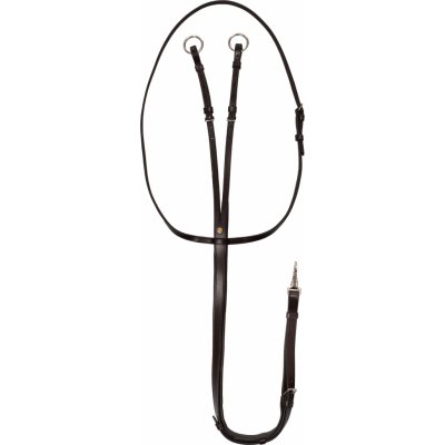 EQUESTRO Martingal Running Silver Fitting tmavě hnědý – Zboží Dáma