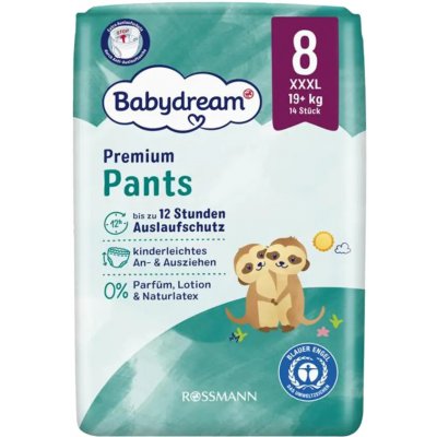 Babydream Plenkové kalhotky XXXL 8 14 ks – Sleviste.cz