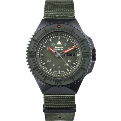 Traser H3 109858 P69 Černá Stealth Zelená s řemínkem Nato