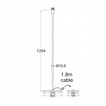 ACA Lighting MF15018CHB – Zboží Mobilmania