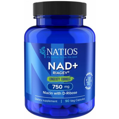 NATIOS NAD+ RiaGev 750 mg 90 veganských kapslí – Hledejceny.cz