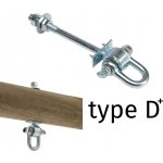 KBT Houpačkový hák šroub/matka O160 mm M12 typ D+ – Zbozi.Blesk.cz