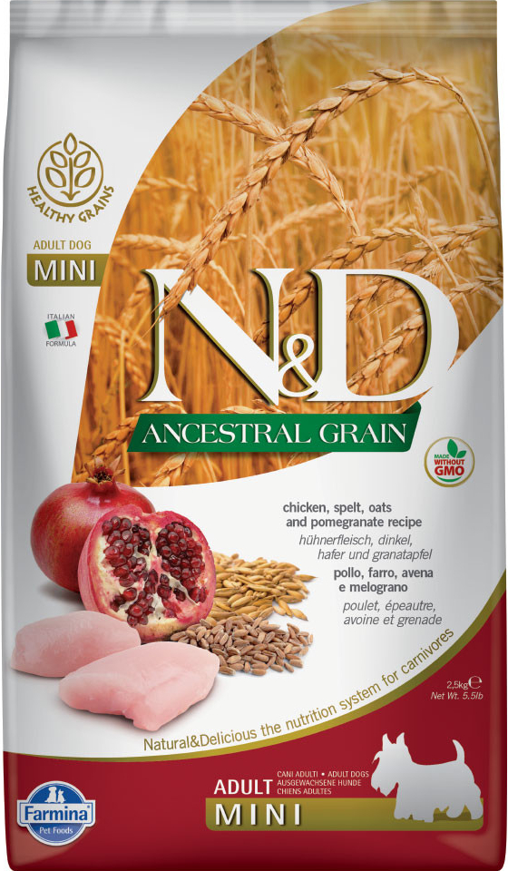 N&D AG Dog Adult Mini Chicken & Pomegranate 2 x 7 kg